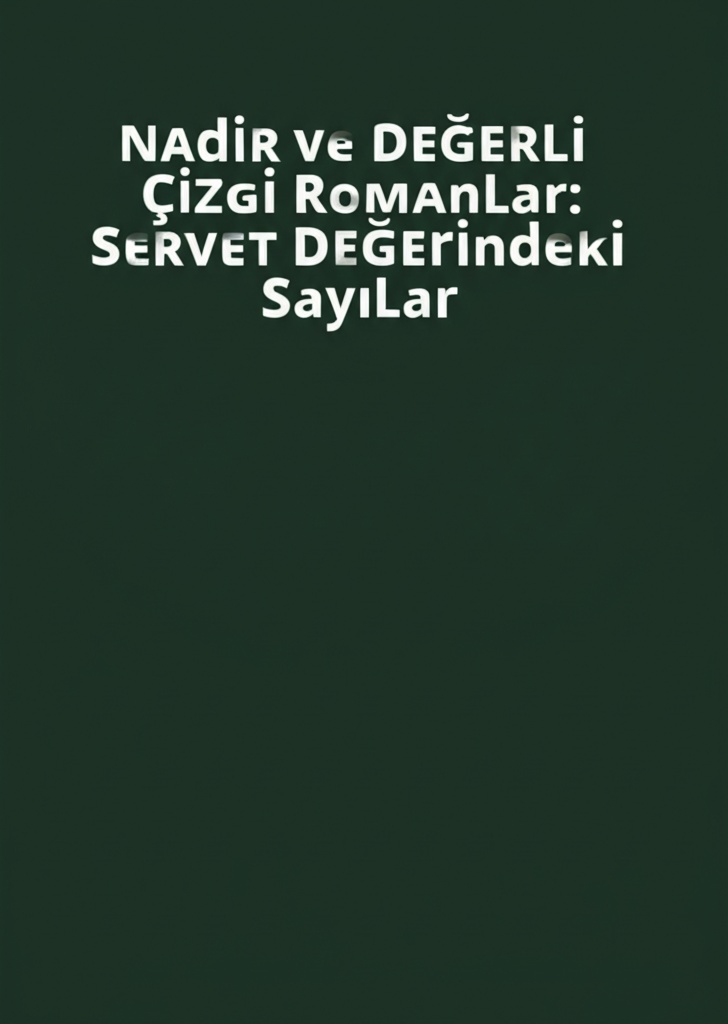 Nadir ve Değerli Çizgi Romanlar: Servet Değerindeki Sayılar